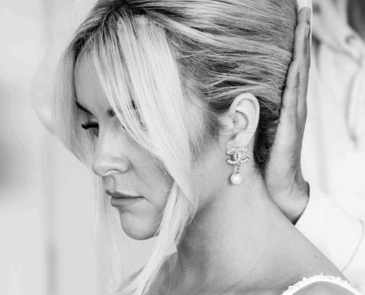 Bride getting ready, natural relaxed wedding photographer