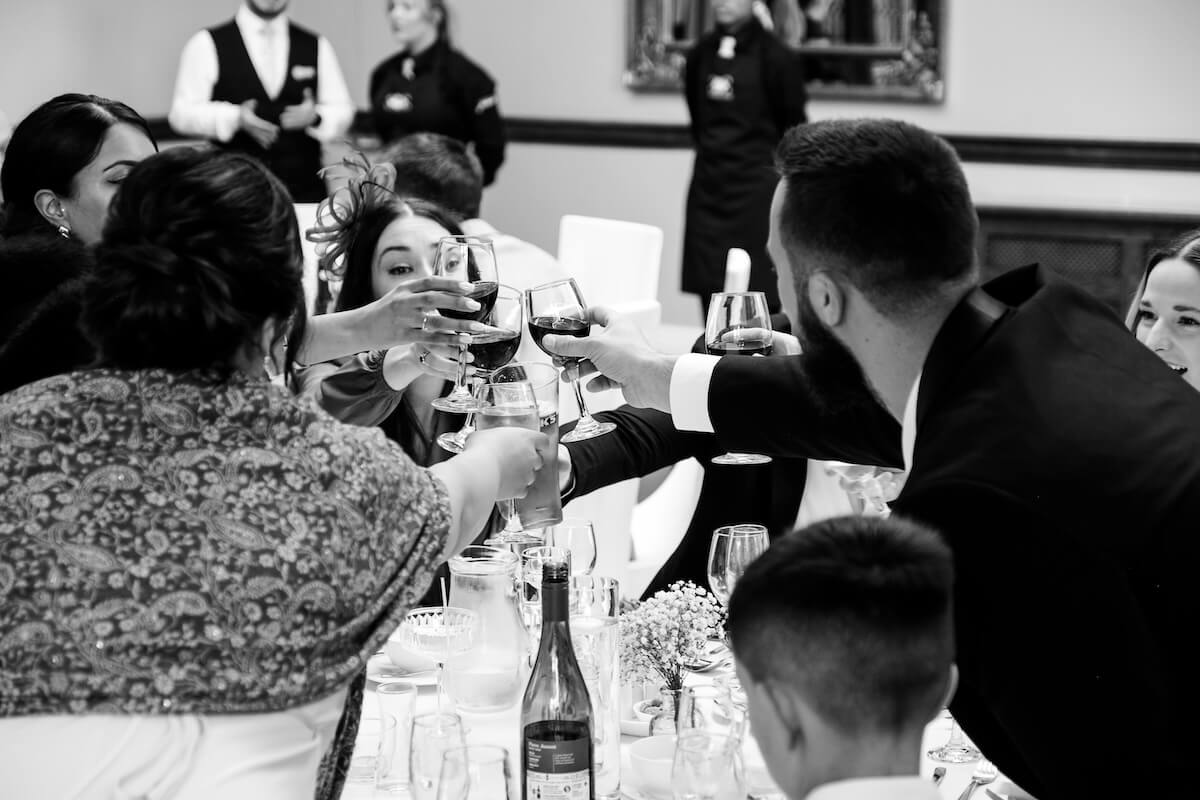 Pendrell Hall wedding breakfast — Staffordshire wedding photography