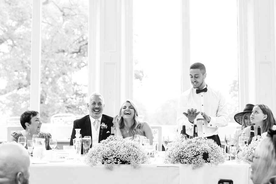 Pendrell Hall Ballroom — wedding breakfast setting
