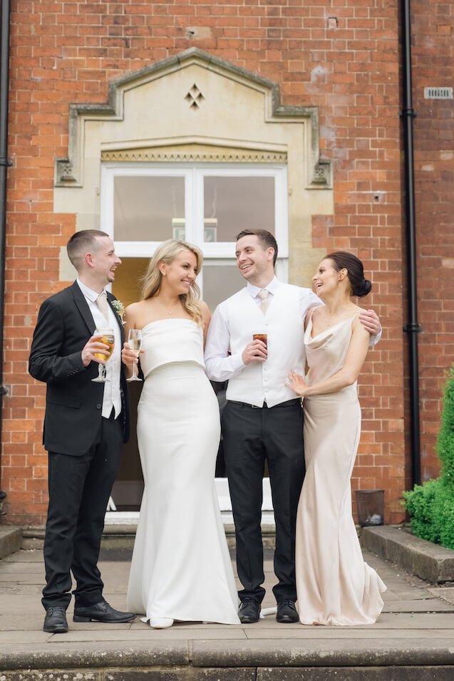 Bride and groom portrait at Pendrell Hall