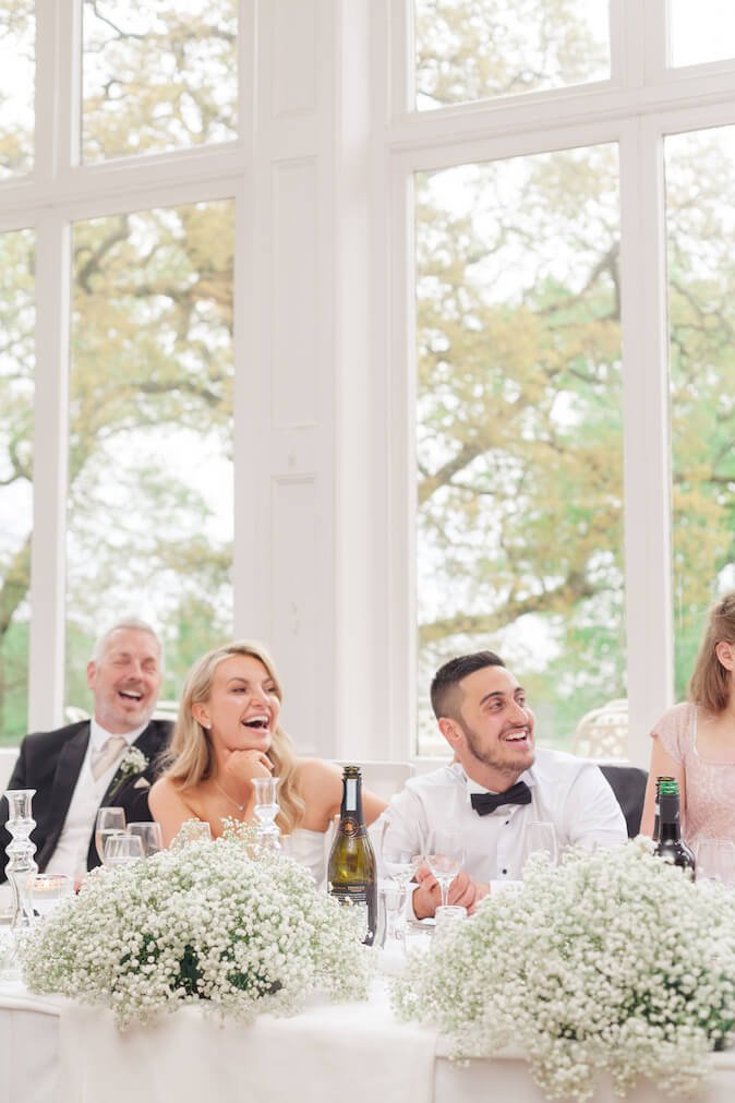Speeches at Pendrell Hall wedding breakfast
