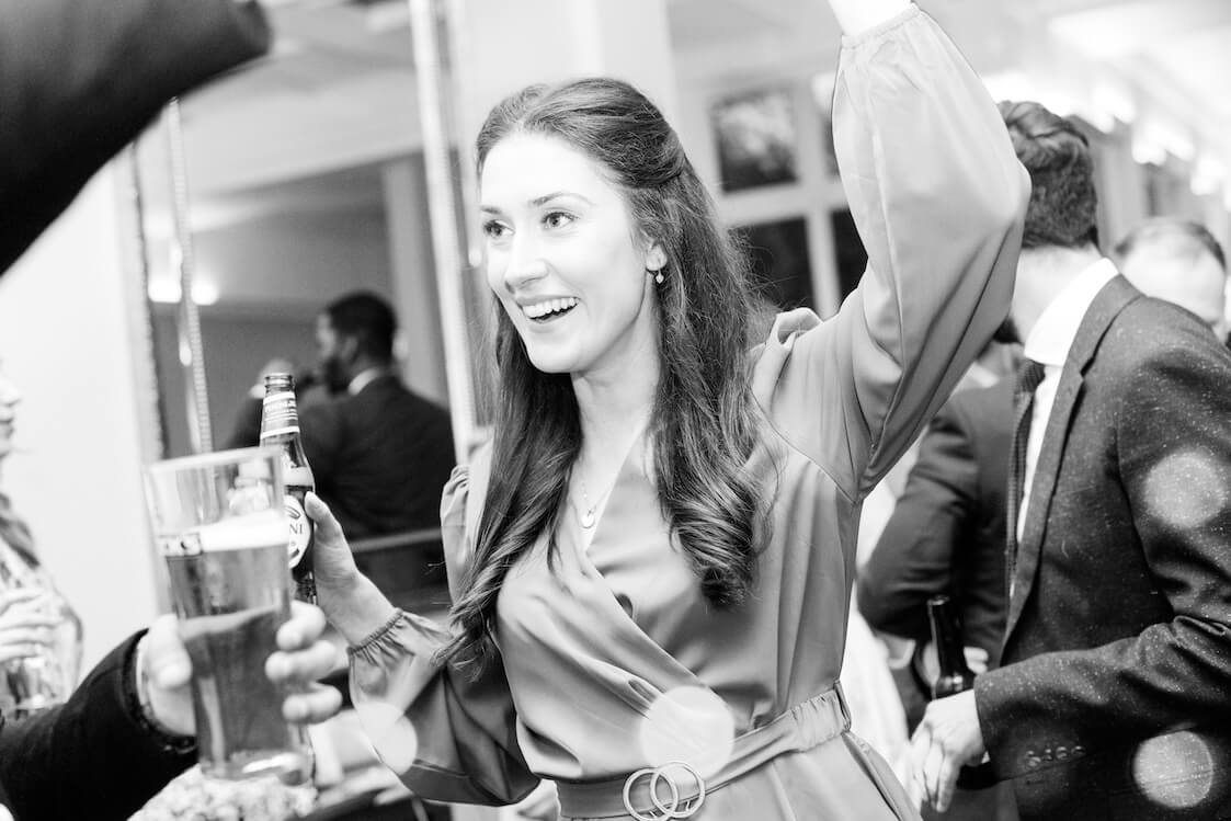 Pendrell Hall dancefloor — wedding evening photography