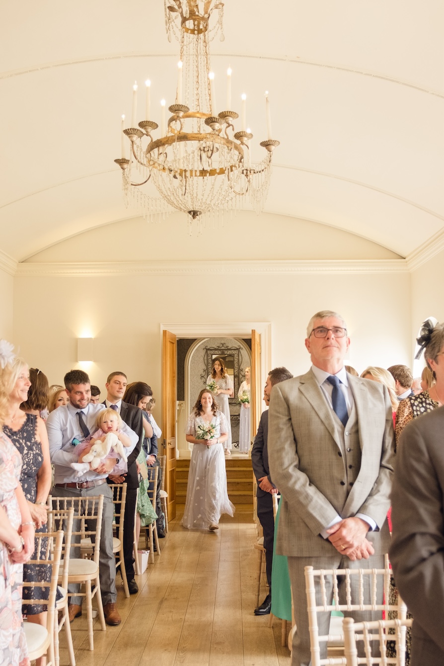 Bridal party portraits before the ceremony at Alrewas Hayes