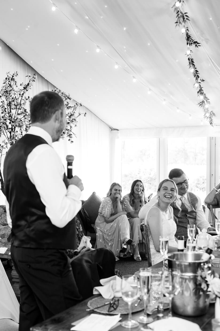 Emotional moment during the speeches at Alrewas Hayes