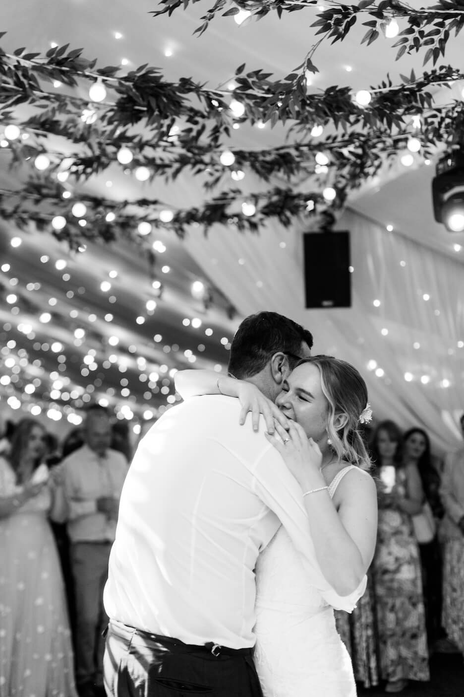 Bride dancing at Alrewas Hayes