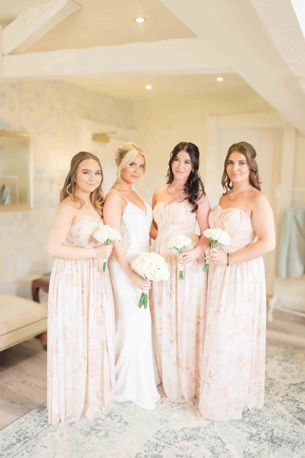 Bridesmaids getting ready