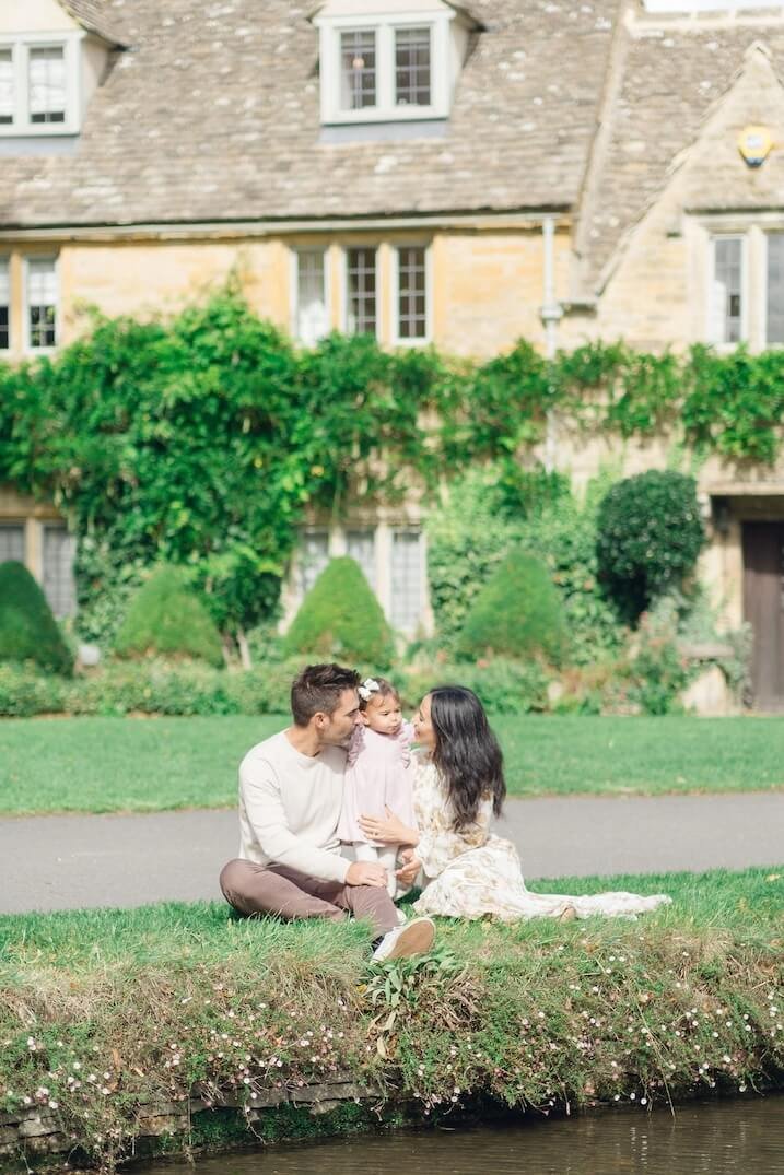 Cotswolds family photographer capturing a natural candid moment