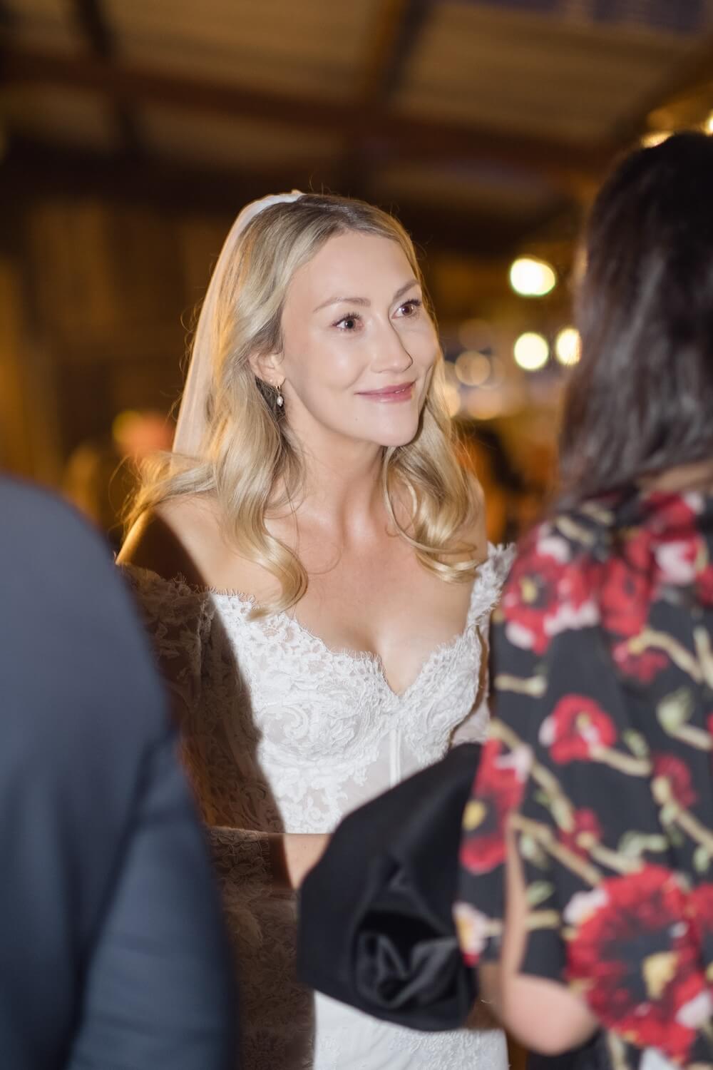 Guests at a Grange Wedding Barn Cheshire wedding reception