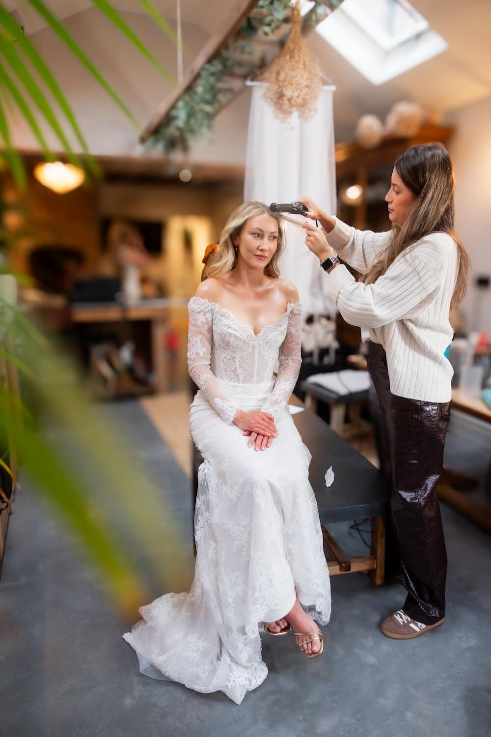 Bridal preparation details at Grange Wedding Barn Cheshire