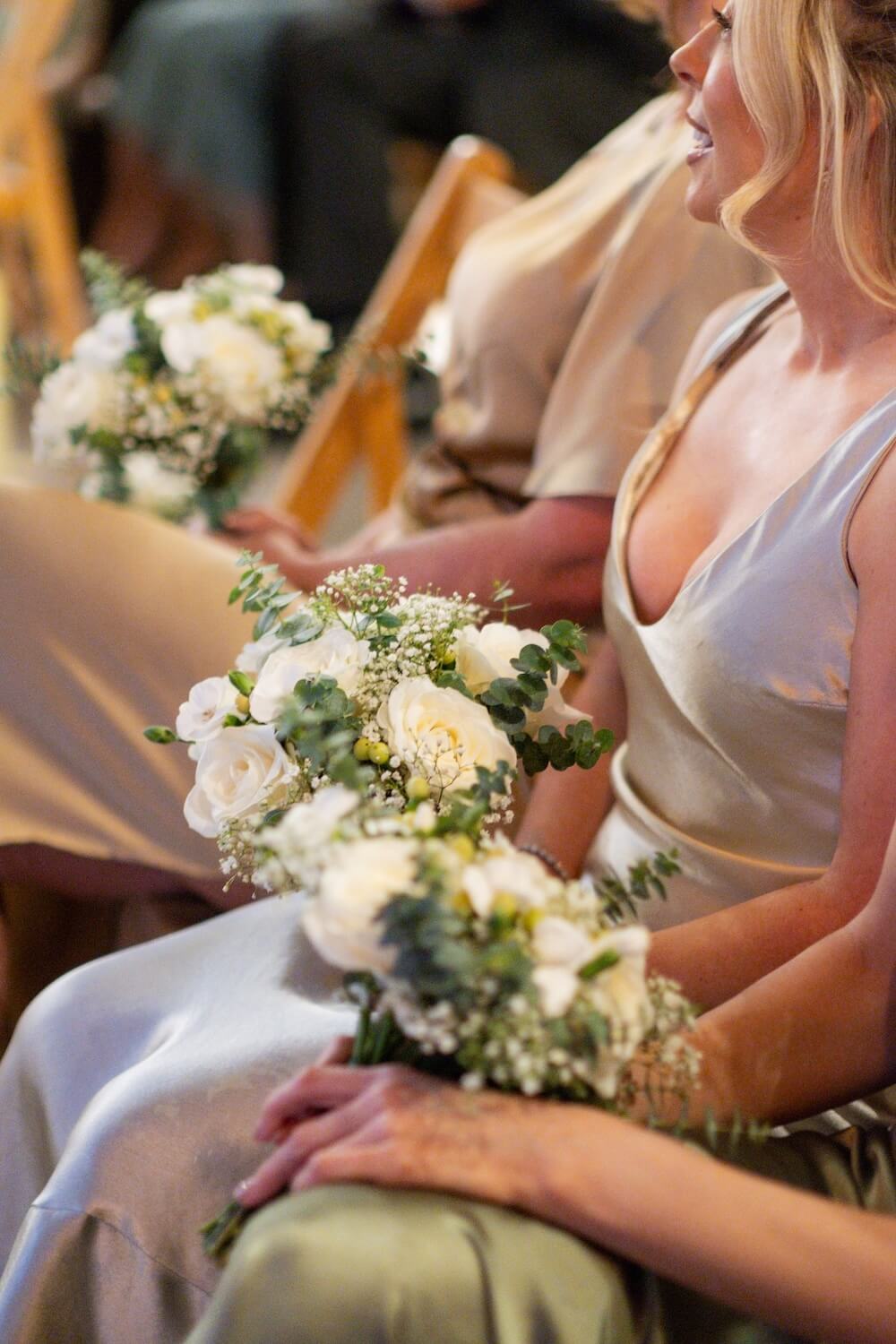 Bridesmaid's bouquet at Grange Wedding Barn Cheshire