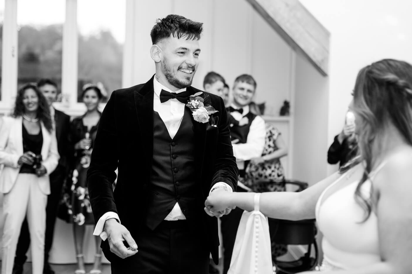 First dance at the evening reception at Hyde House