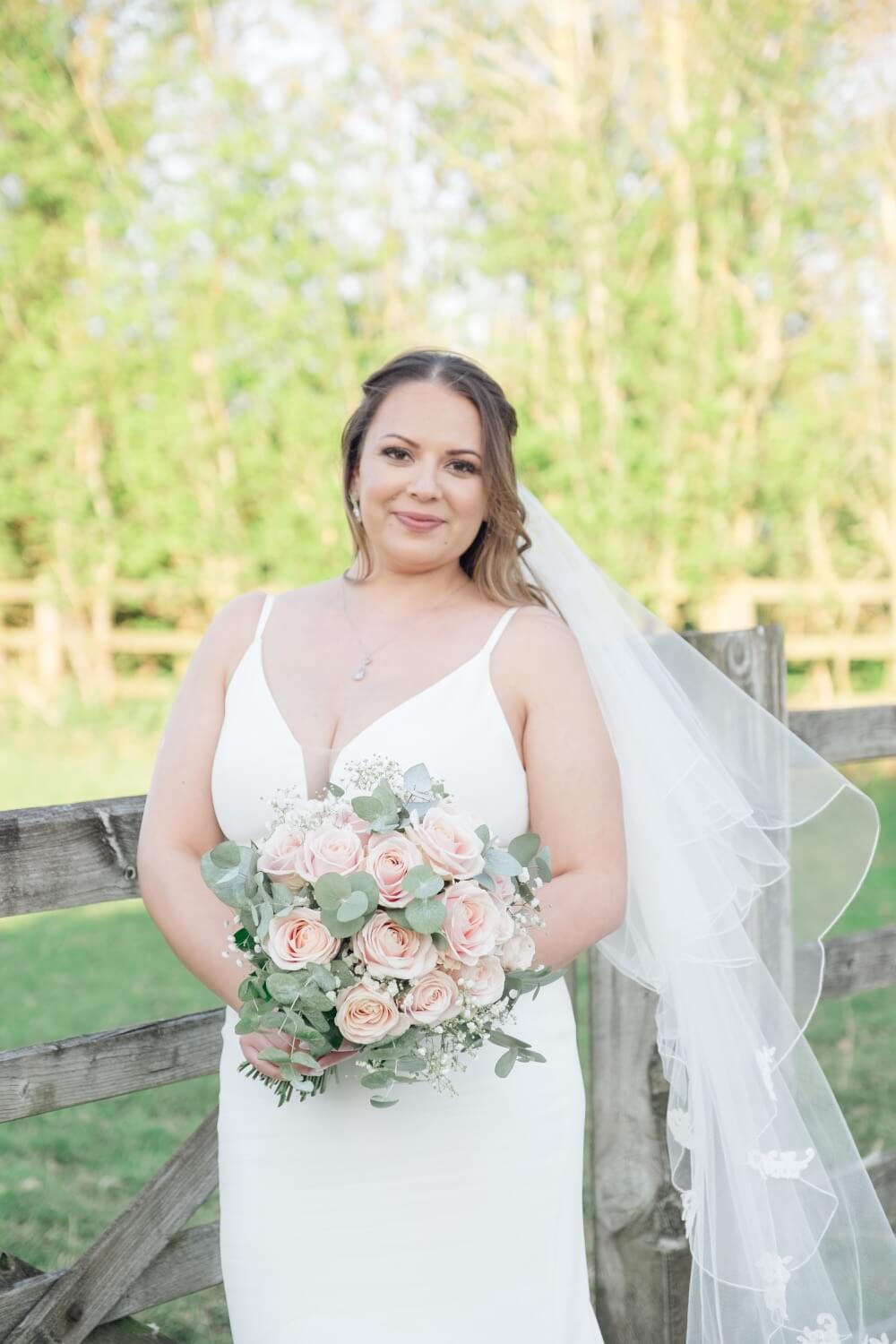 Portrait of the bride at Hyde House