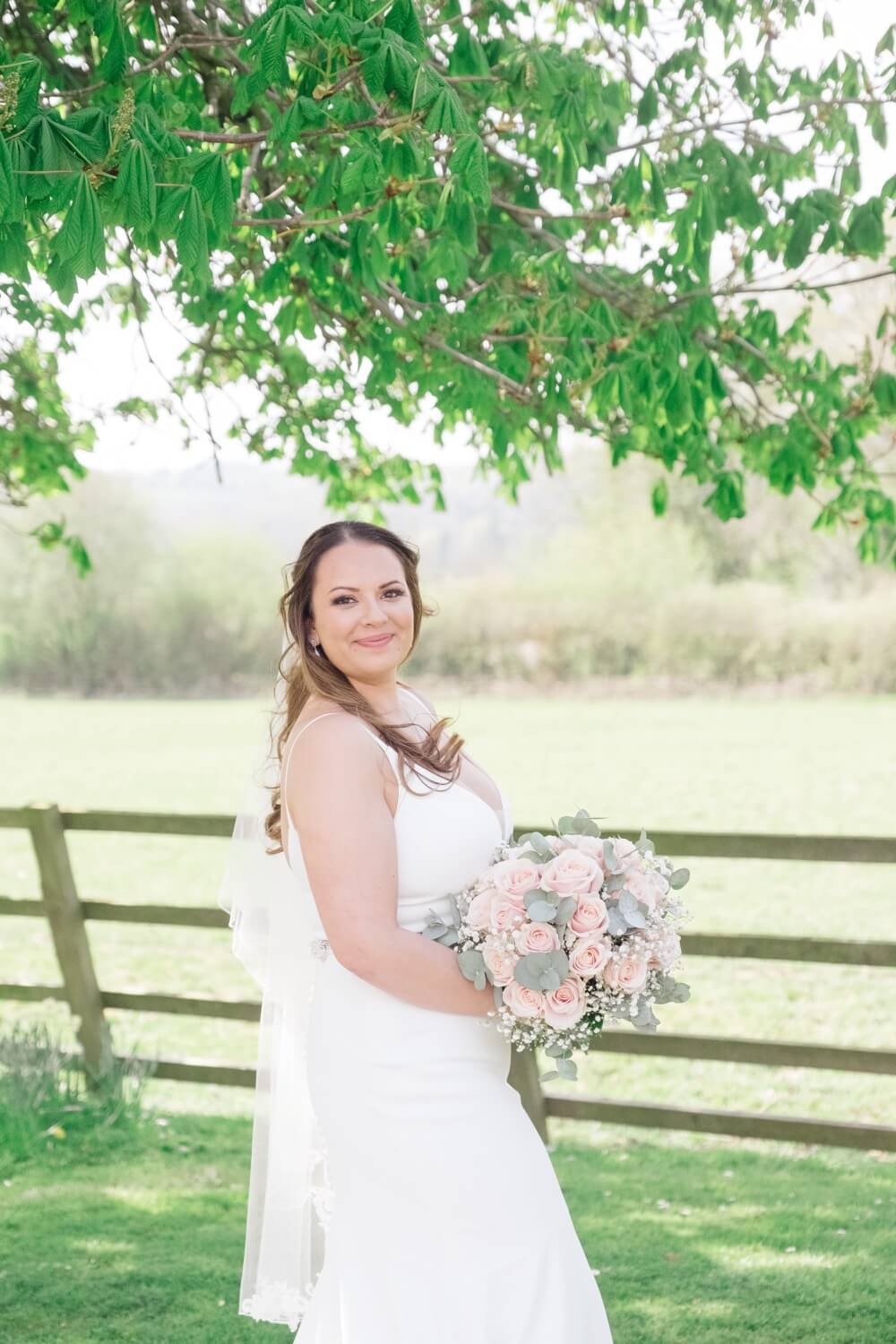 Portrait of the bride at Hyde House
