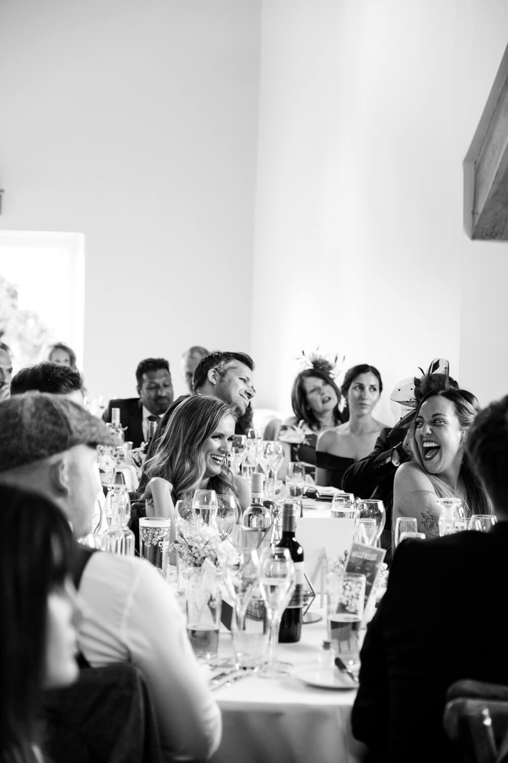 Guests listening to the speeches at Hyde House