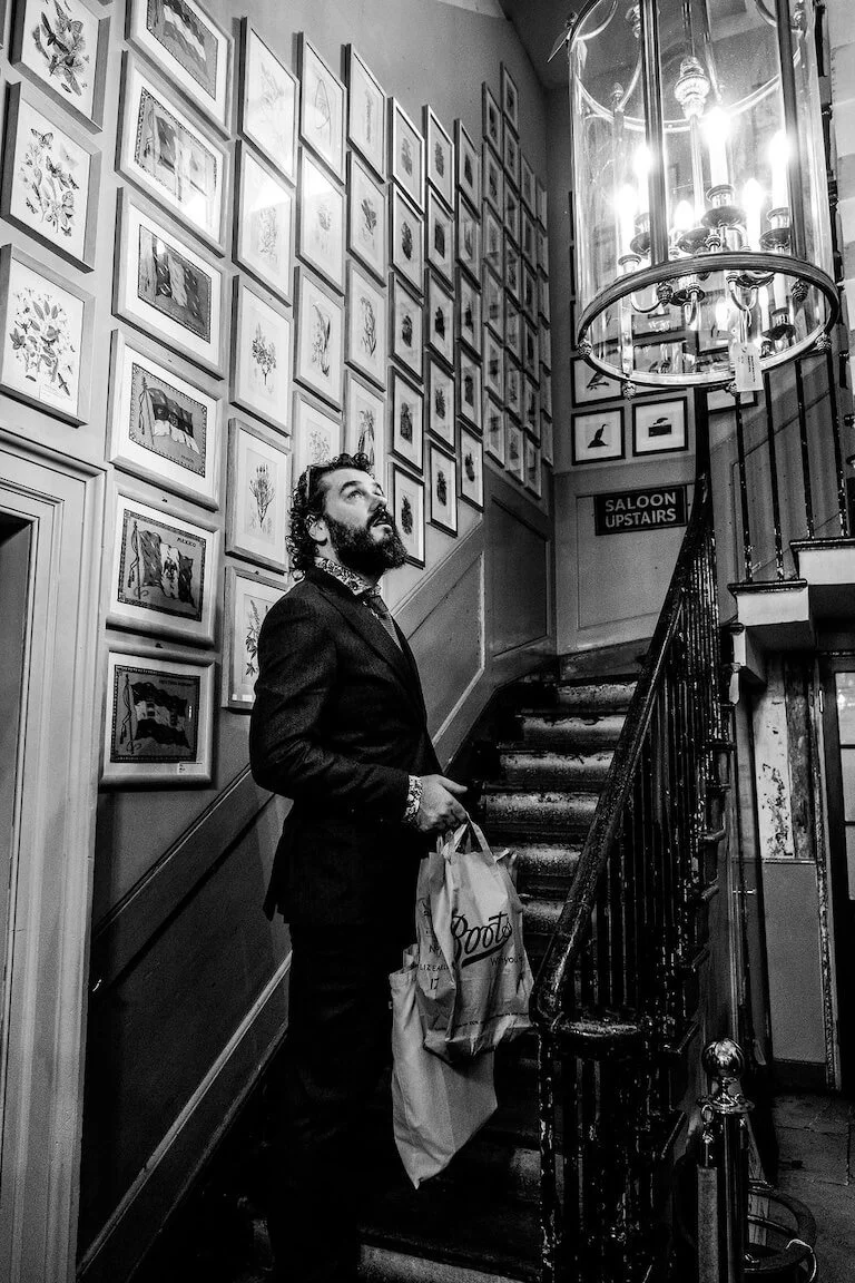 Ceremony setting at Brunswick House, London micro wedding