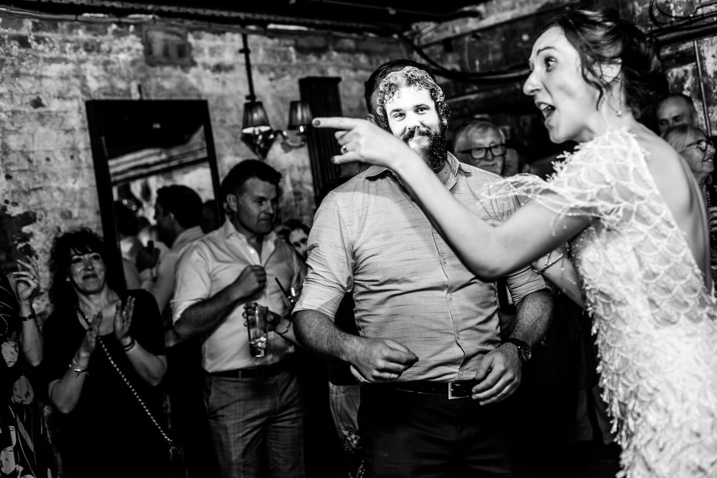 Dance floor at a London micro wedding