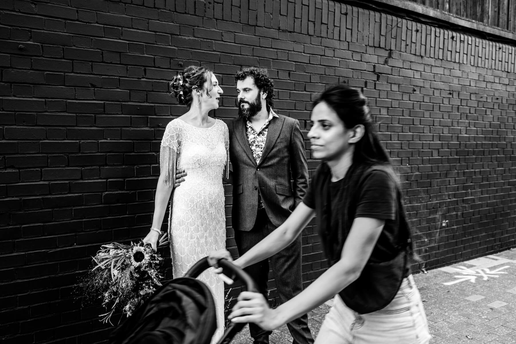 A London city micro wedding at Brunswick House, Emma and Stephen