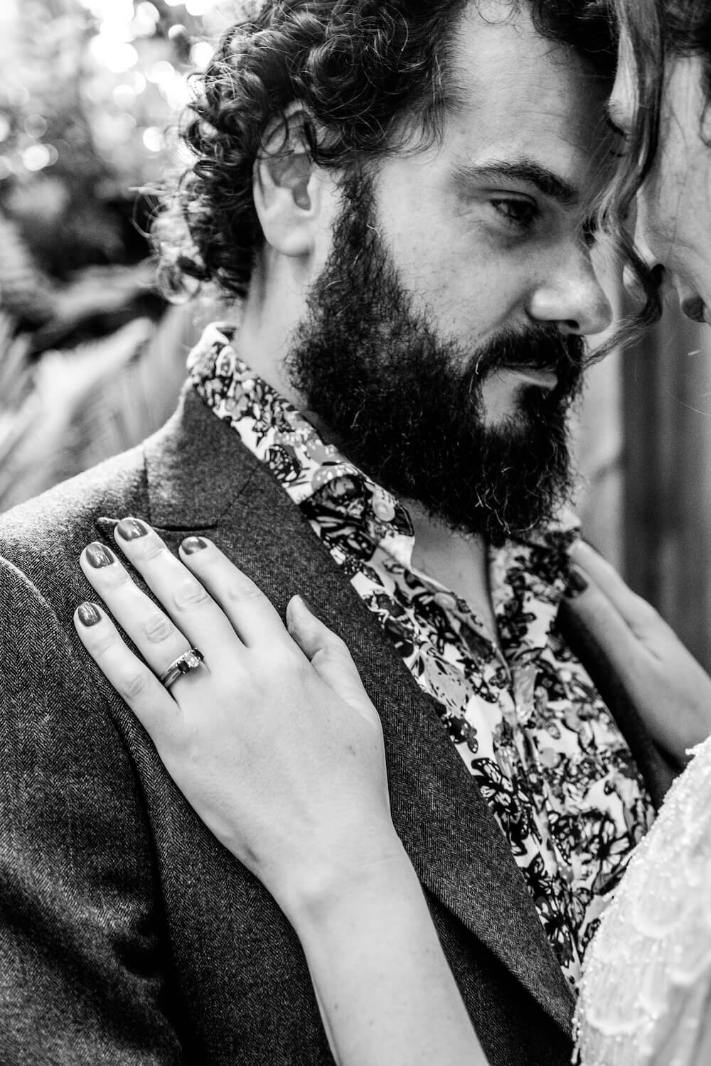 Emma and Stephen at their London city micro wedding