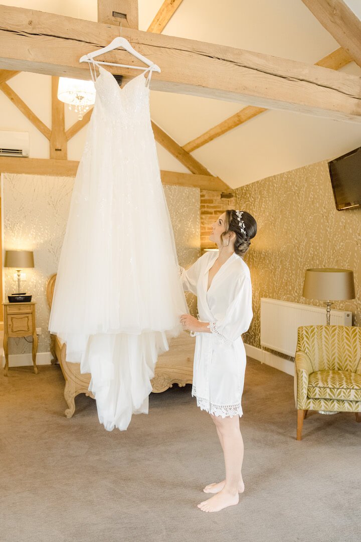Bridal party at Mythe Barn wedding