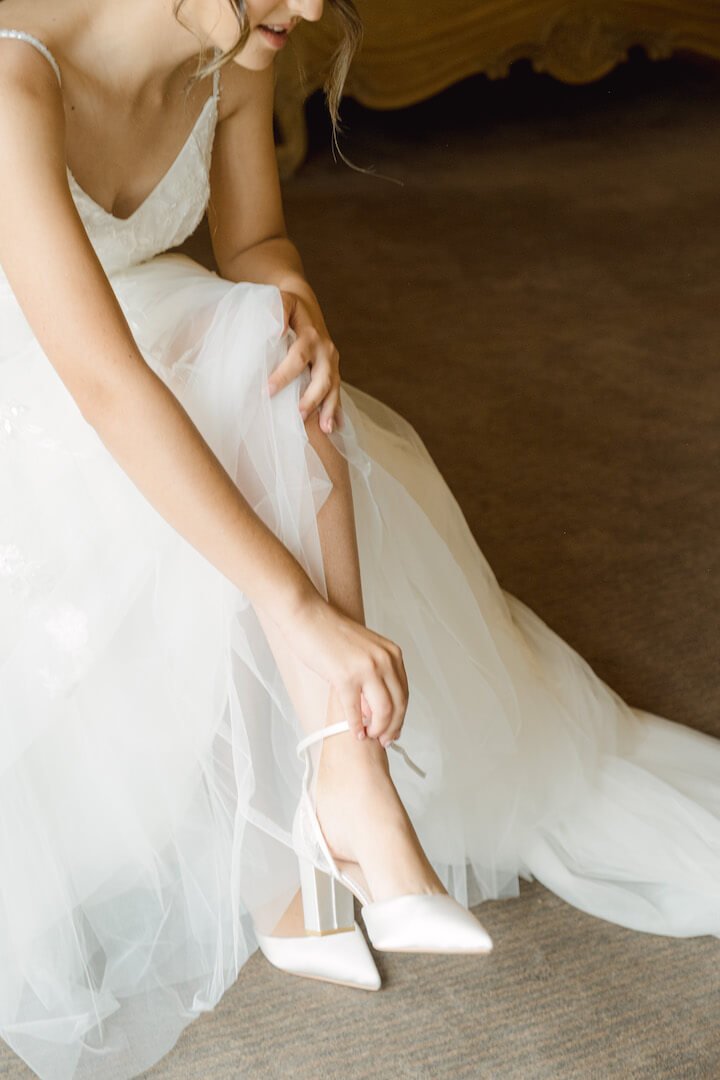 Getting ready detail at a Mythe Barn wedding