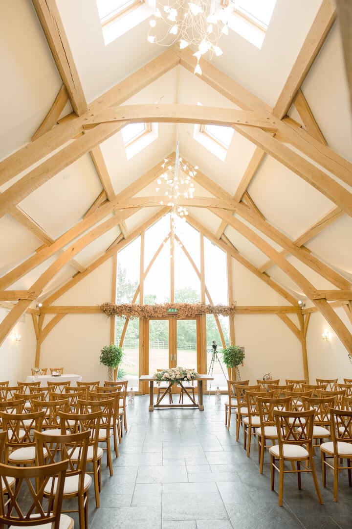 Bridesmaids getting ready at Mythe Barn
