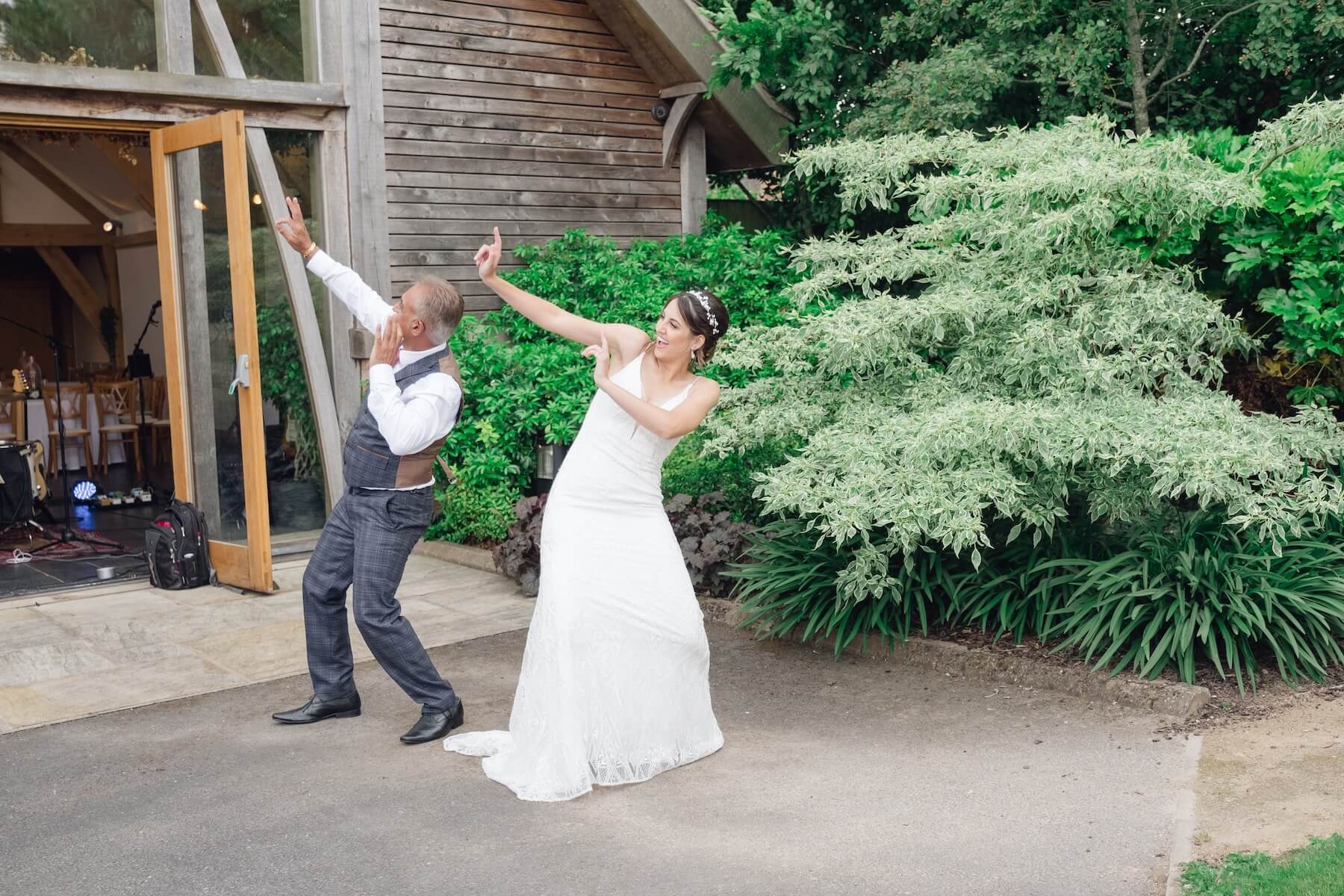 First dance at a Mythe Barn wedding