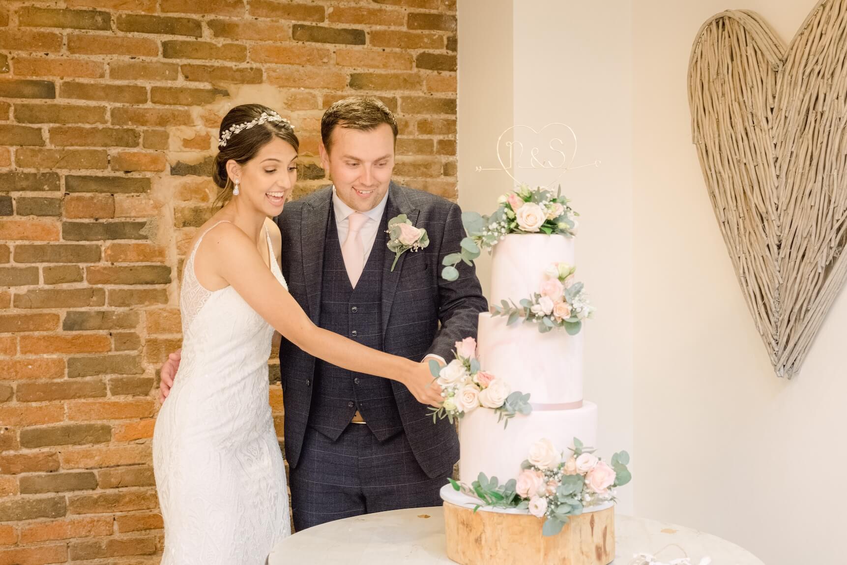 Guests dancing at a Mythe Barn wedding