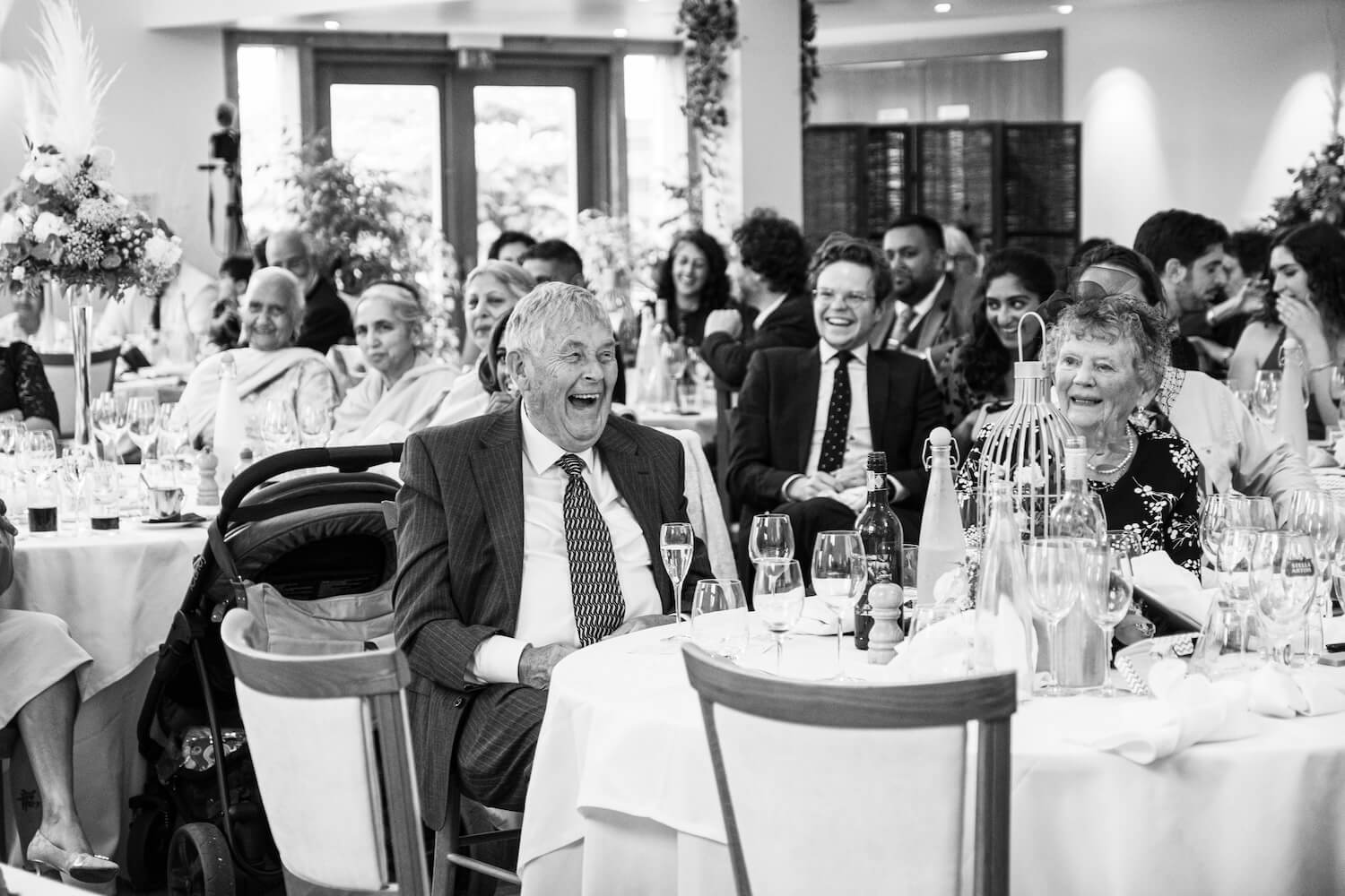 Speeches at a Mythe Barn wedding breakfast