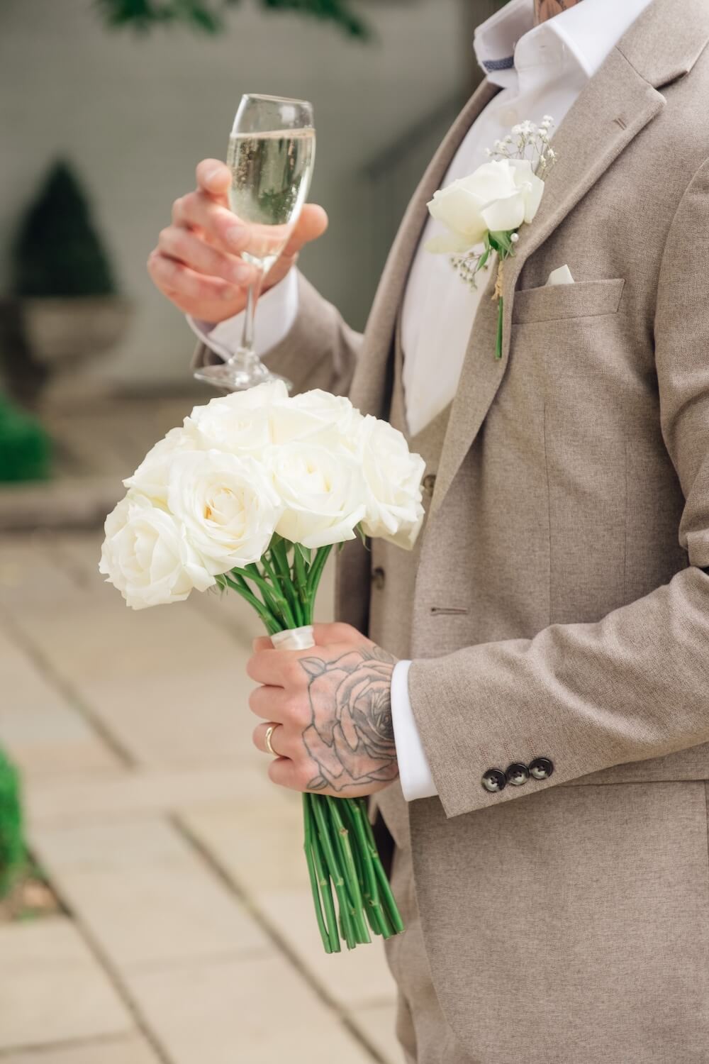 Just married at Warwick House
