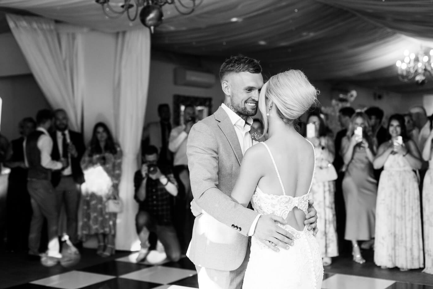 Evening reception at Warwick House wedding venue