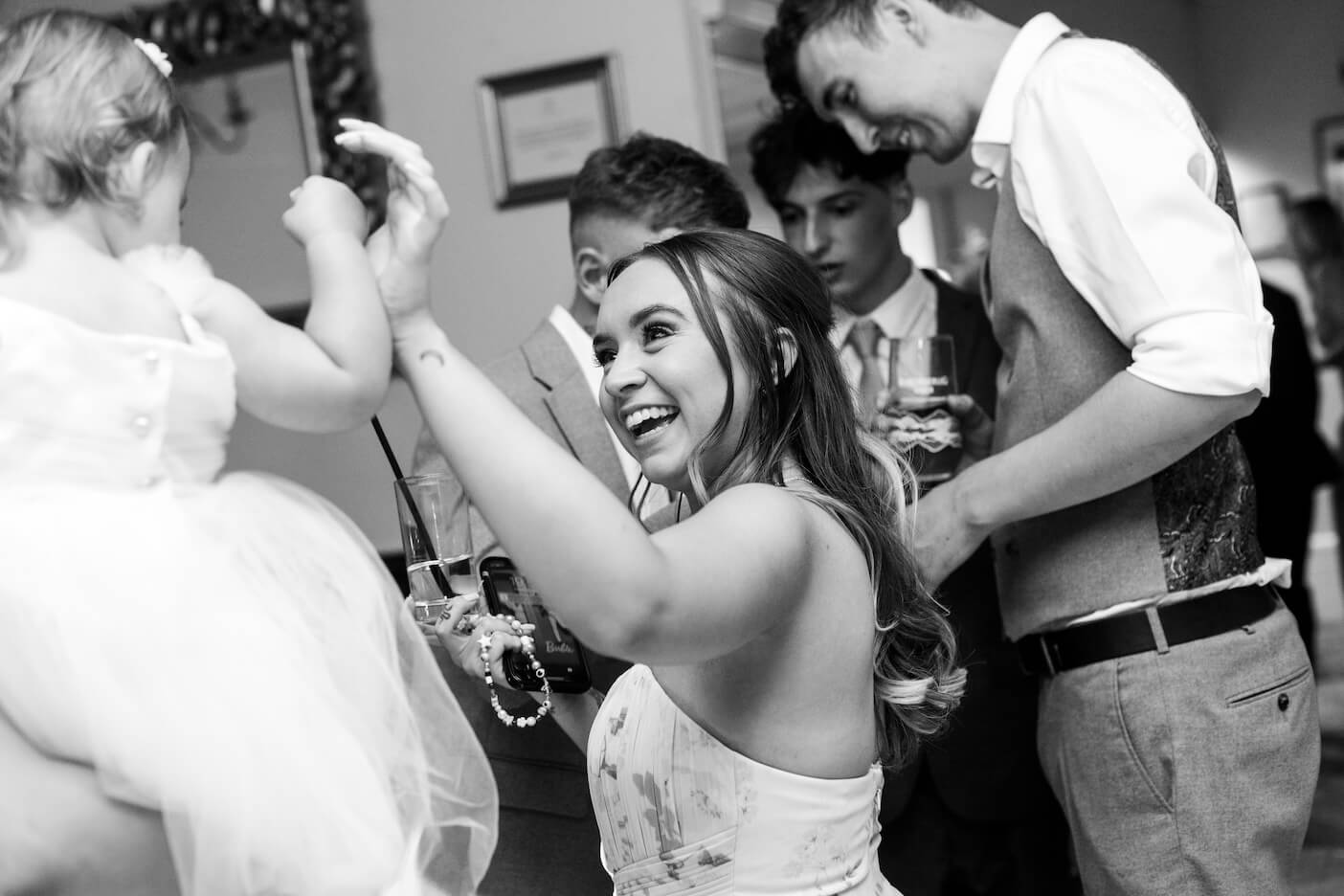 Cake cutting at Warwick House wedding venue