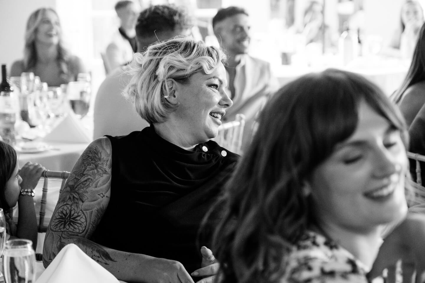 Wedding breakfast in the Banqueting Hall at Warwick House