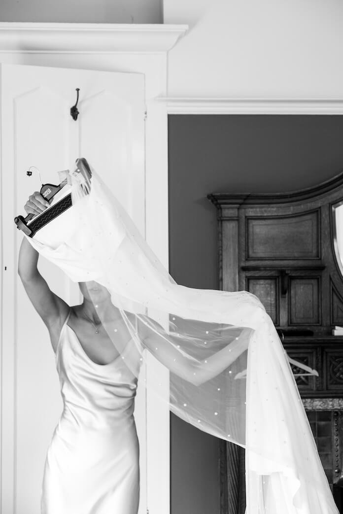 Documentary detail from a London wedding morning