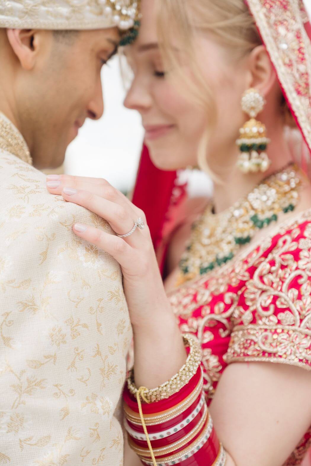 Bride and groom at a Delhi wedding