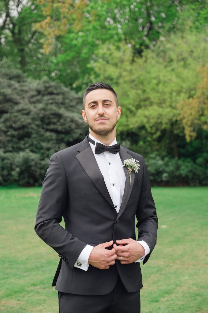 Groom ready before the ceremony