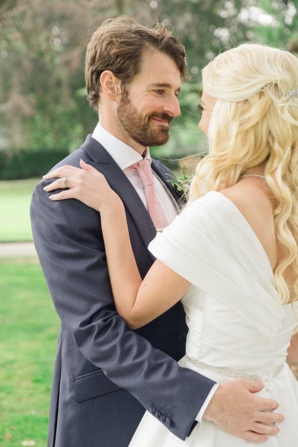 Romantic couple portrait, Worcestershire wedding photography