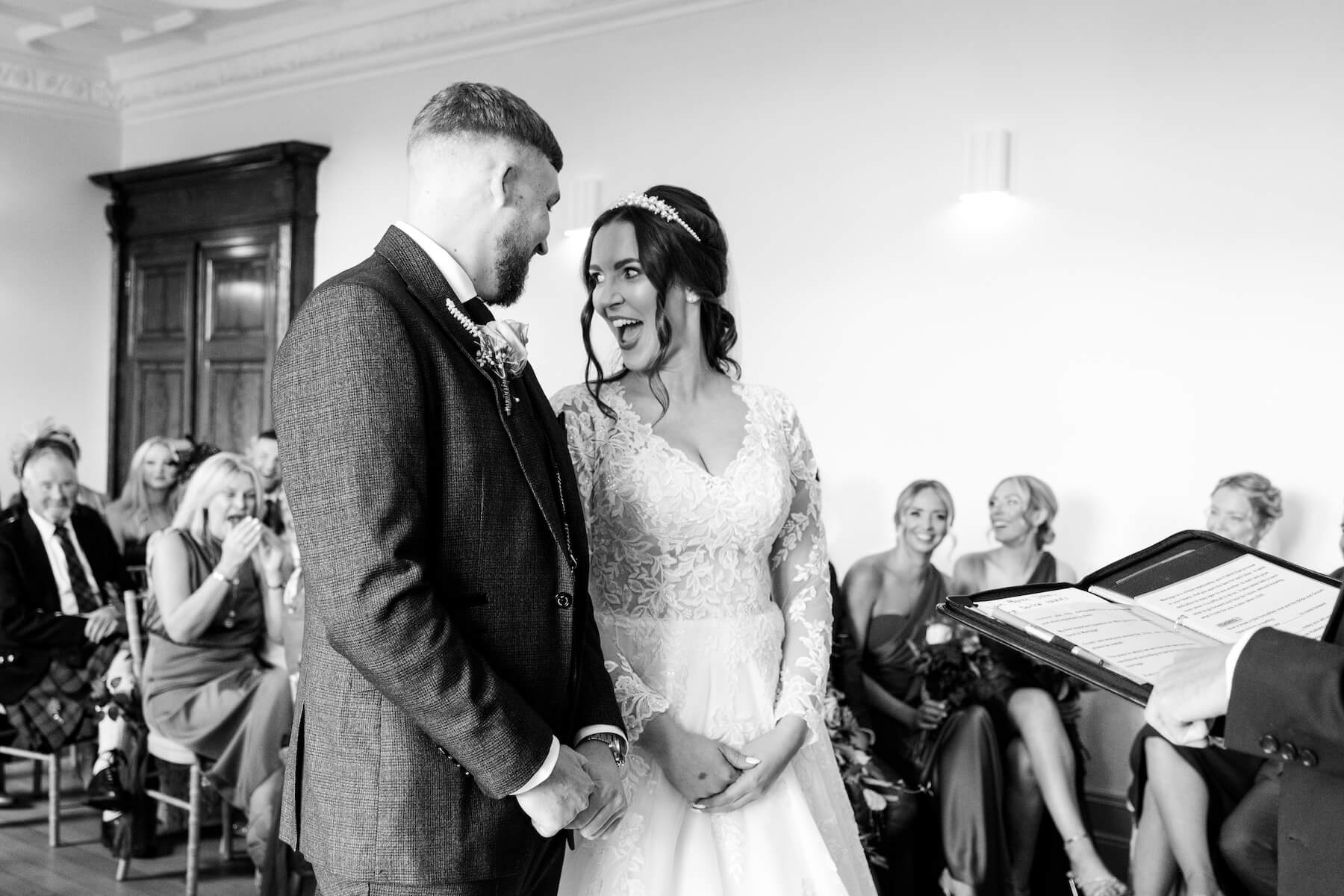 Wedding ceremony in full at Standon Hall