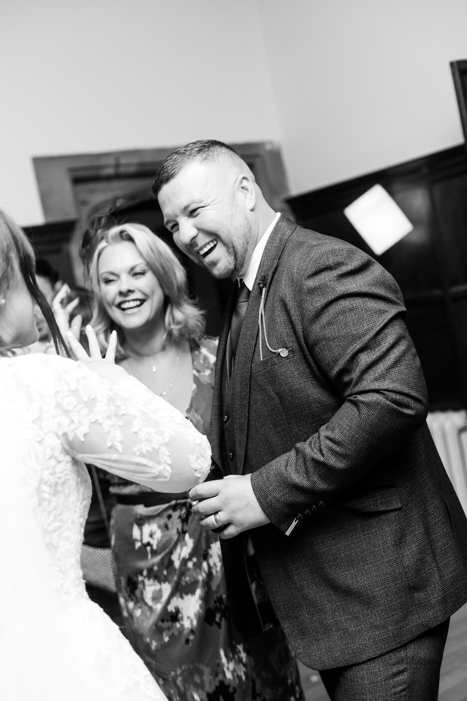 Wedding breakfast details in the Bookends suite at Standon Hall