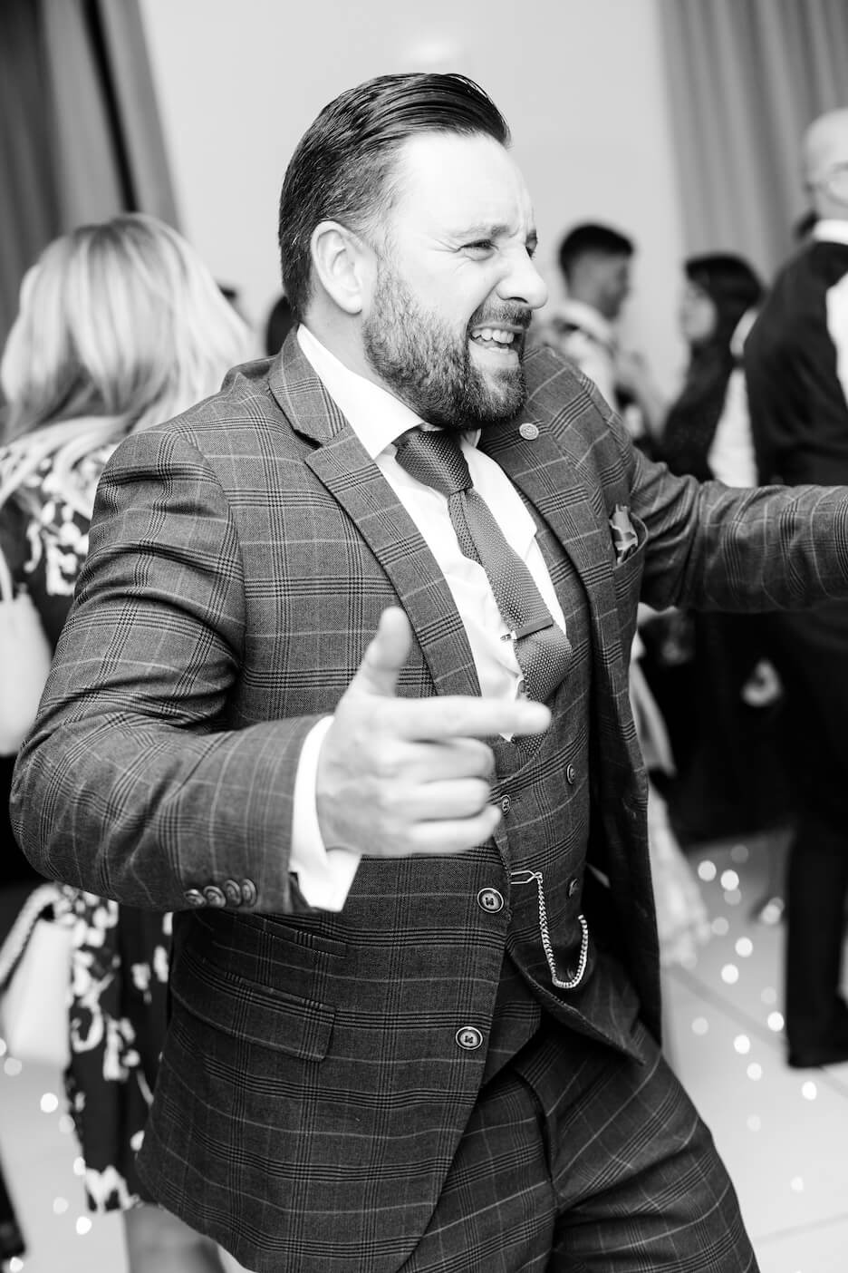 Guests on the dance floor at Standon Hall