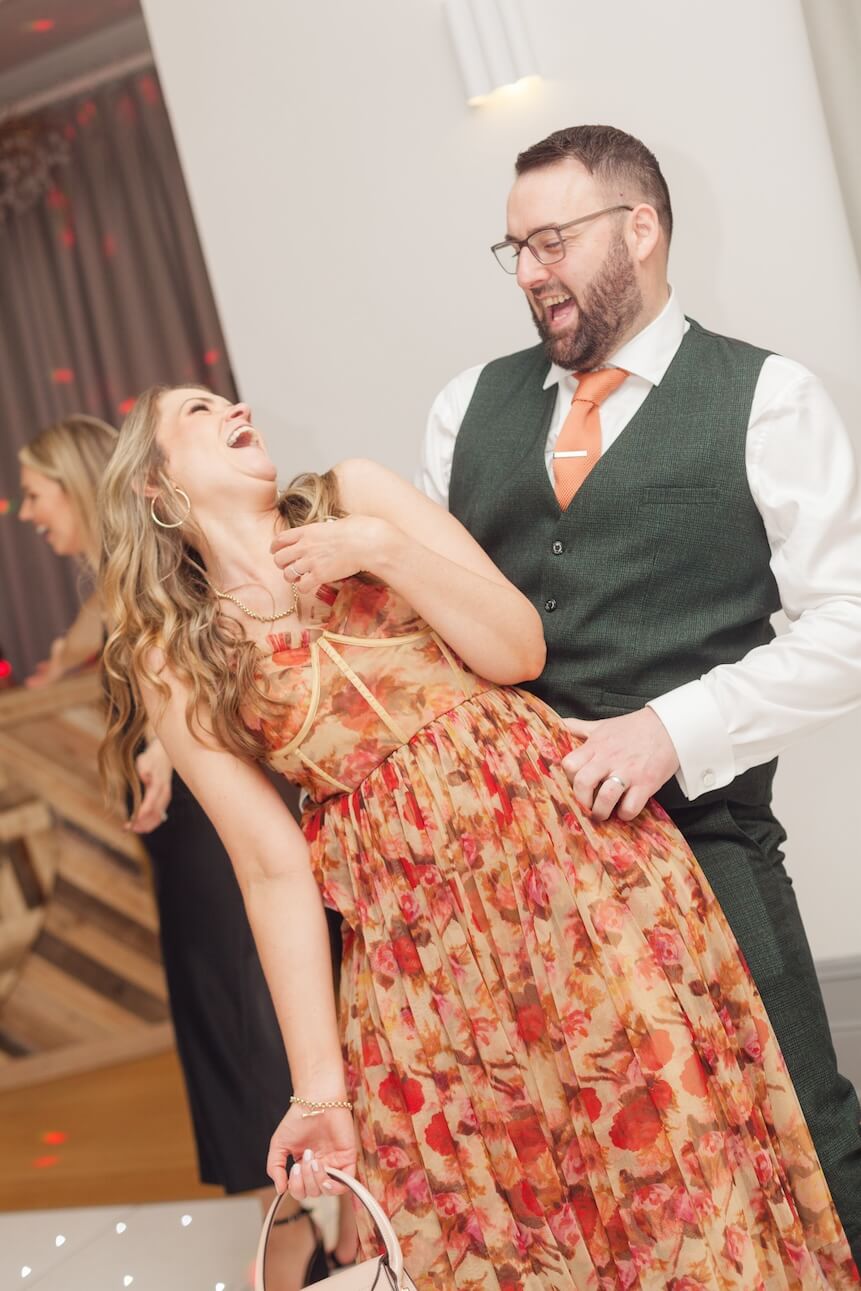 Evening reception fun at Standon Hall