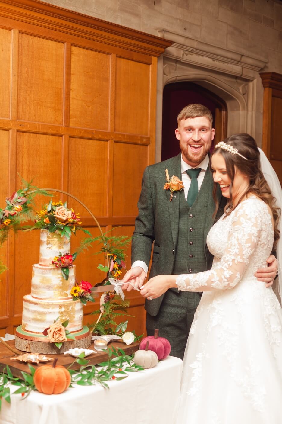 Evening reception moment at Standon Hall