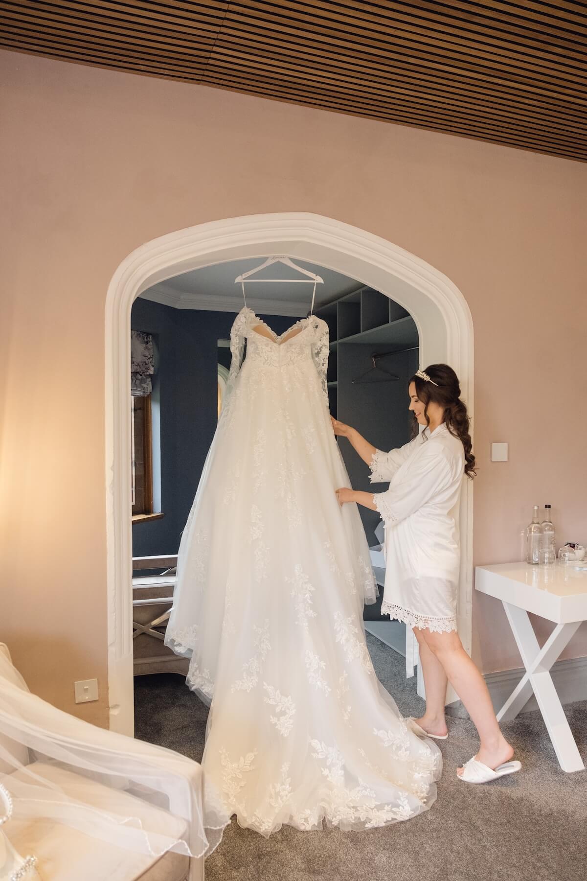 Bridal preparations at Standon Hall