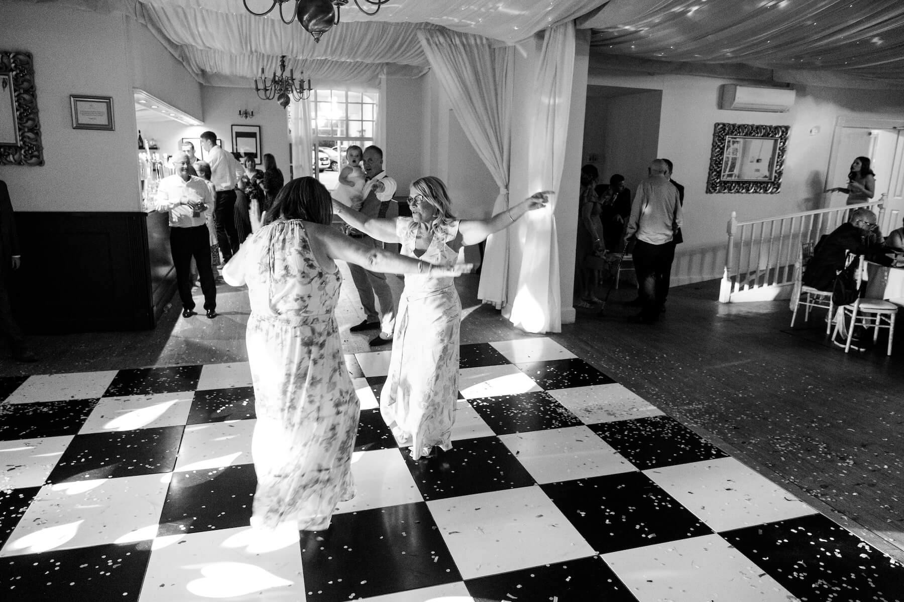 Evening reception at Warwick House wedding venue