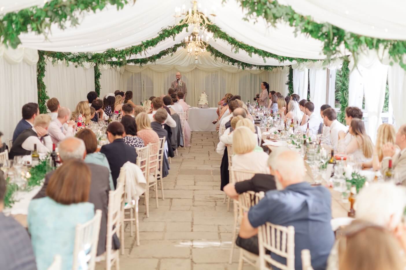 Best man giving his speech at Birtsmorton Court