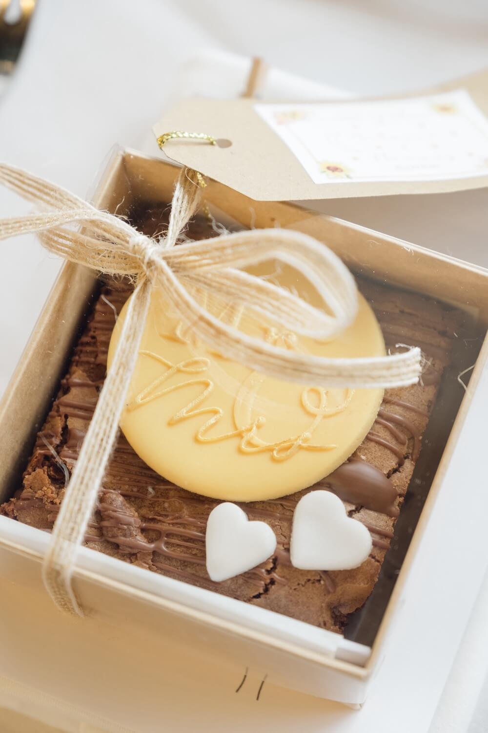 Table favours at the Foxtail Barns wedding breakfast