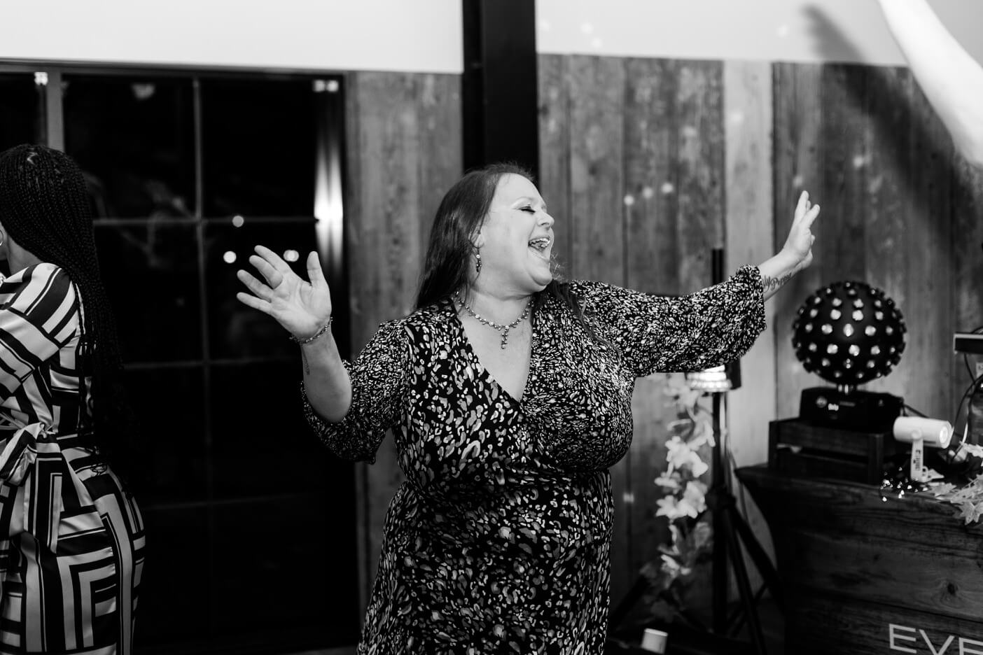 Guest dancing at the Foxtail Barns wedding