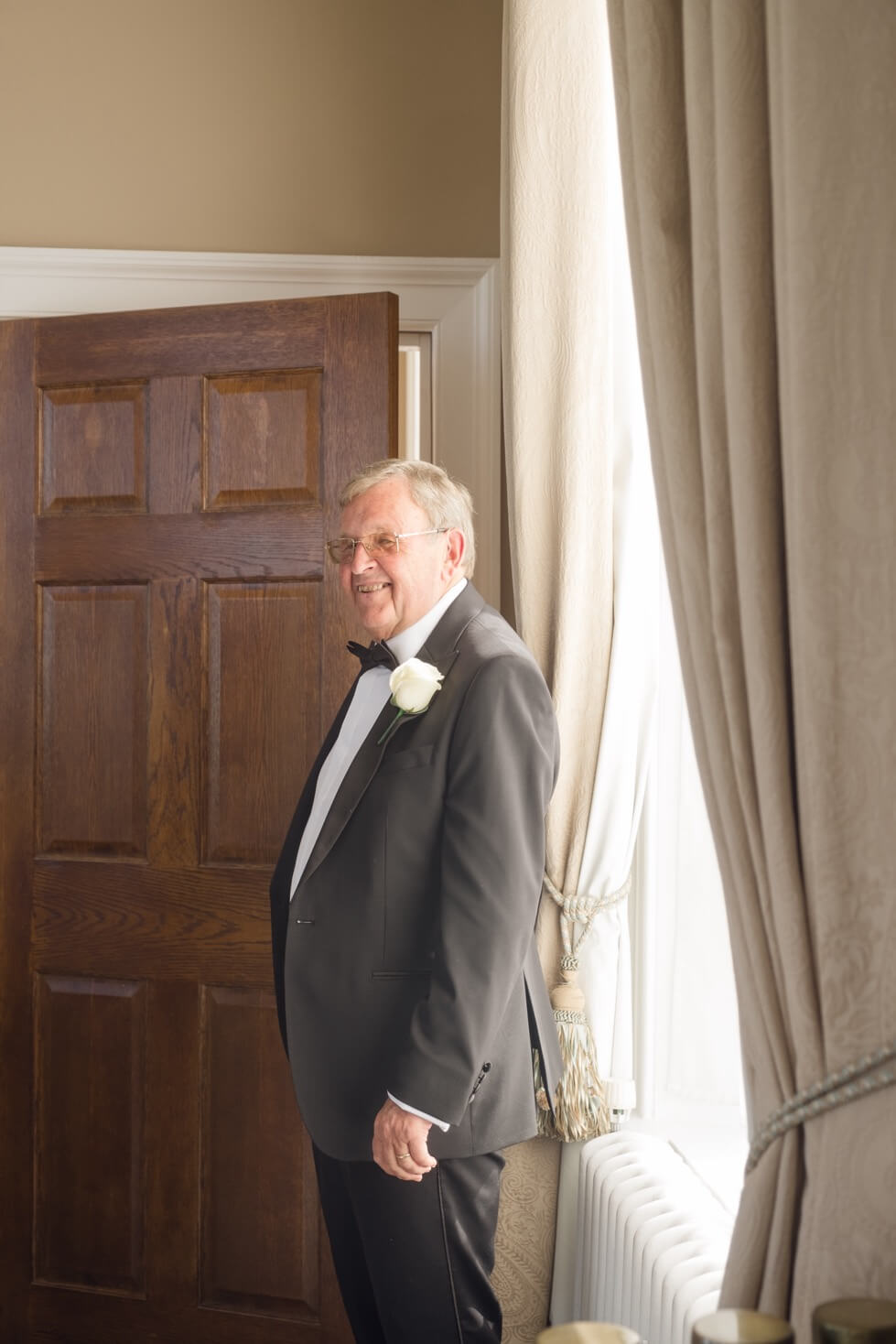 Father of the bride at Hawkstone Hall
