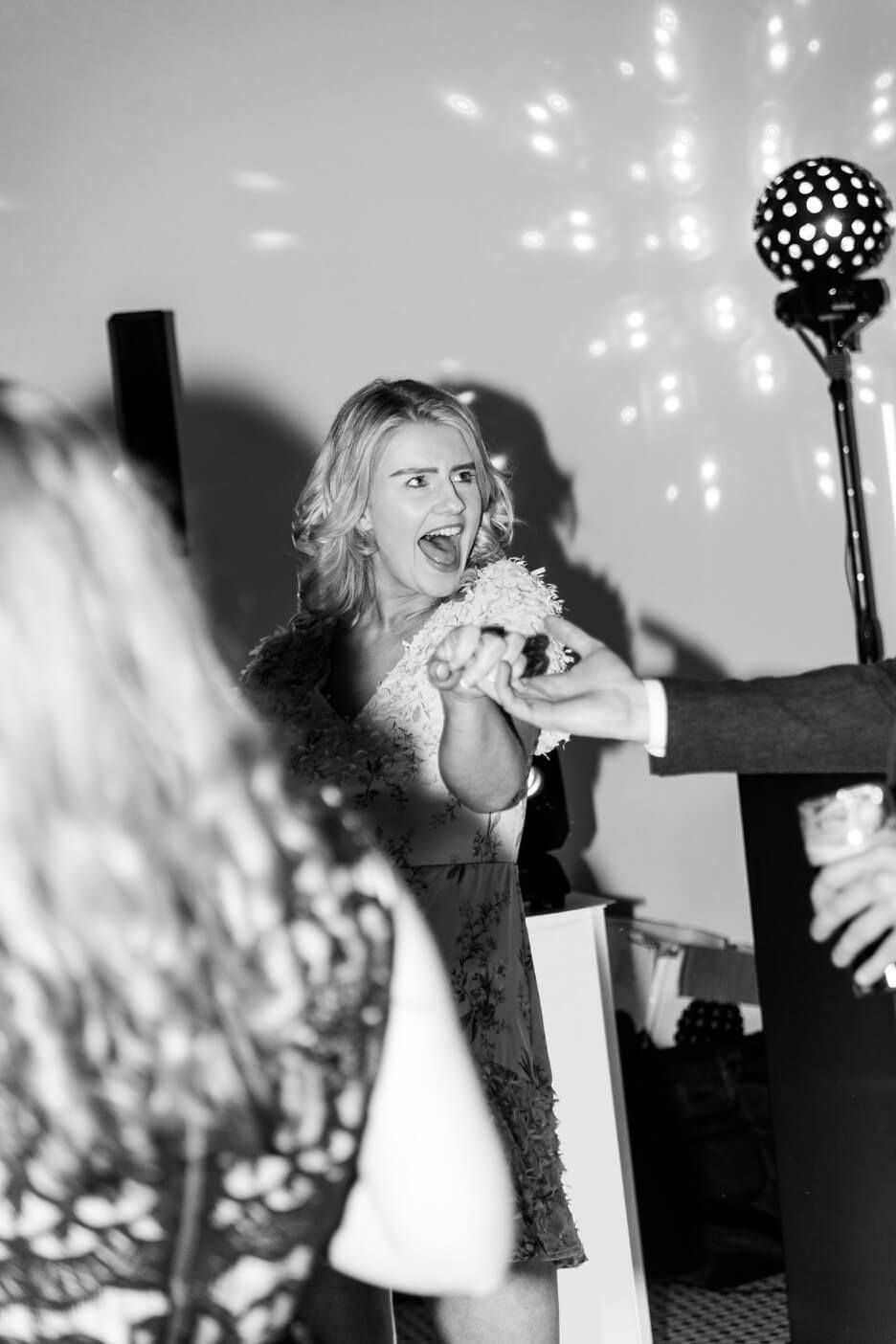 Guest dancing at Hawkstone Hall in Shropshire
