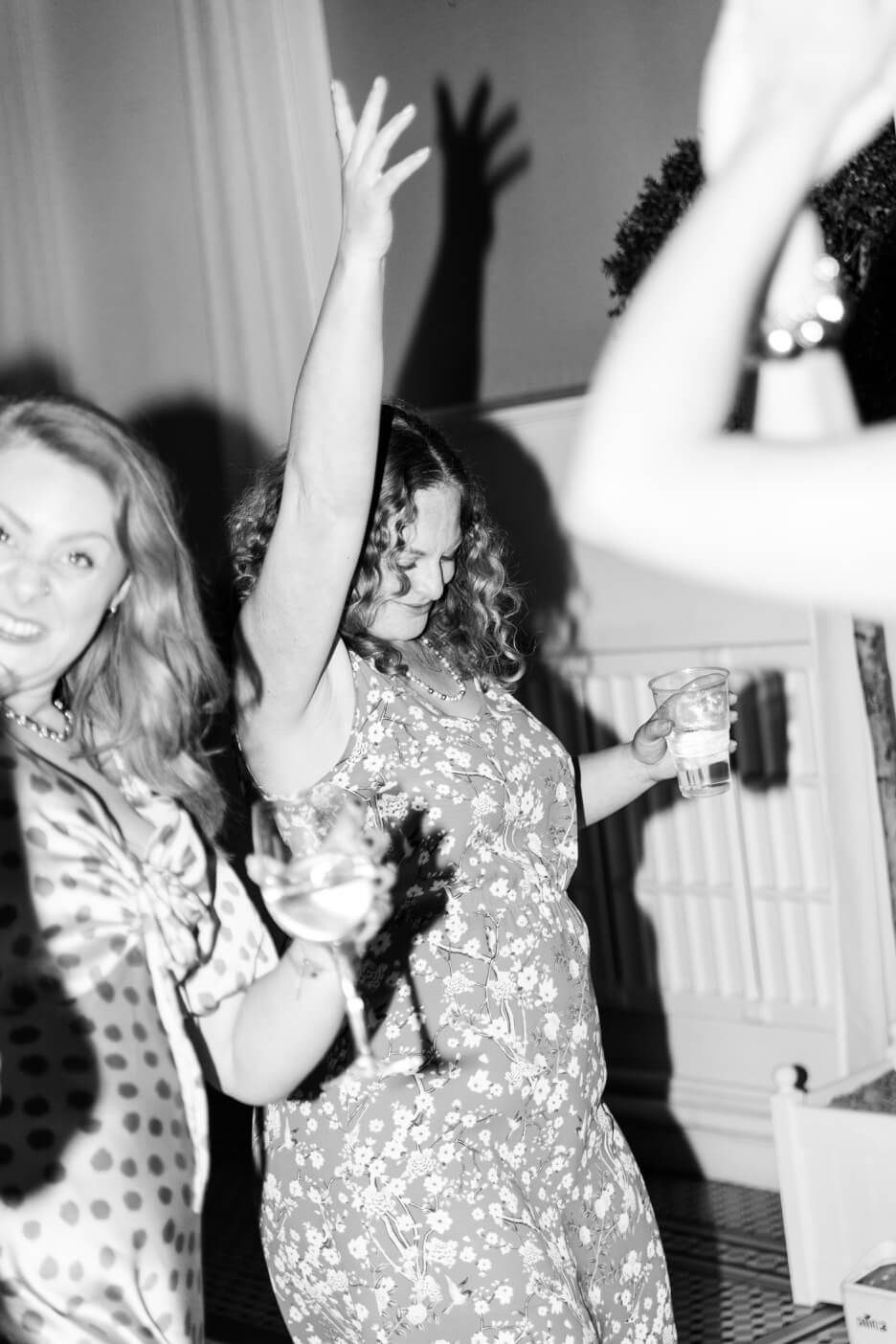 Guest dancing at the Hawkstone Hall evening reception