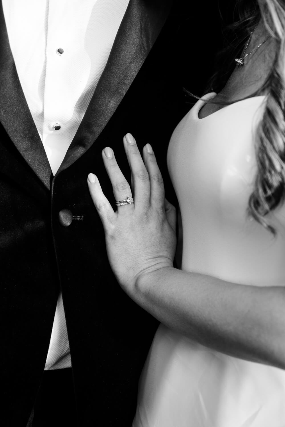 Close-up of the wedding ring at Hawkstone Hall